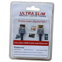 Шнур HDMI - HDMI v1.4 Ultra Slim 1м