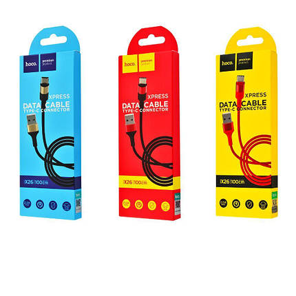 Hoco X26 Xpress Type-C Cable (1m) (2 кольори), фото 1