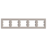 Рамка 5-ти модульна Asfora Бронза Schneider Electric