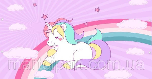 Єдиноріг 17 Вафельна картинка , фото 1