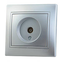 Розетка ТВ віконна LEZARD MIRA сірий металік, 701-1010-130