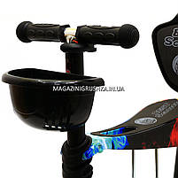 Самокат-беговел Дитячий транспорт 21500 з батьківською ручкою 5в1, фото 5