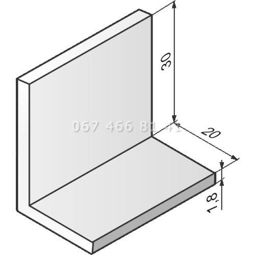 Alutech AES30x20 кутник кінцевий для ролет