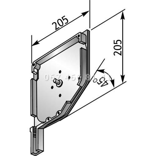 Alutech SF45/205u-B кришка бічна для ролет