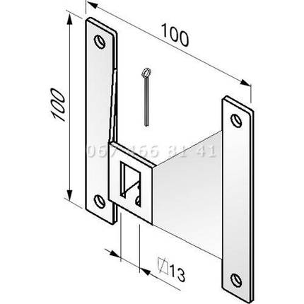 Alutech PLA100 пластина кріплення для ролет, фото 2