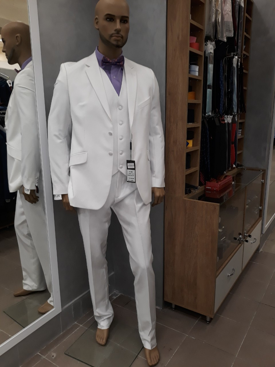 Костюм чоловічий трійка "West-Fashion" модель А-693 білий