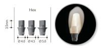 Титановая платформа NeoBiotech Ø 4.0 Hex Ti Link Abutment ISLKH4035NB (титановое основание)