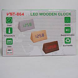 Годинник VST 864 білі (біла підсвітка)