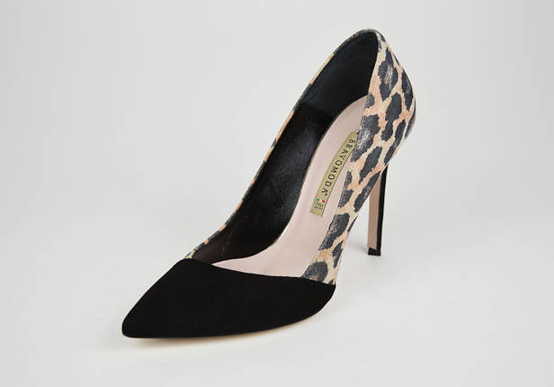 Леопардові замшеві туфлі Bravo Moda 1708 35 р 23 см, фото 2