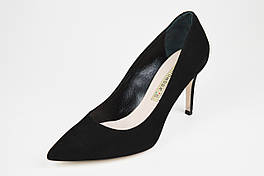 Туфлі чорні замшеві Bravo Moda 1679 37 р 24 см