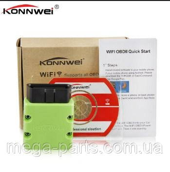 Автосканер Konnwei KW902 OBD 2 ELM327 V1.5 pic18f25k80 WIFI ios салатовий