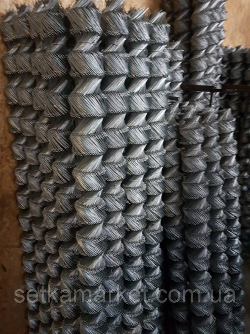 Рабица, ячейка 60х60, диаметр 1.8, рулон 1.5х10 м., оцинкованная ...
