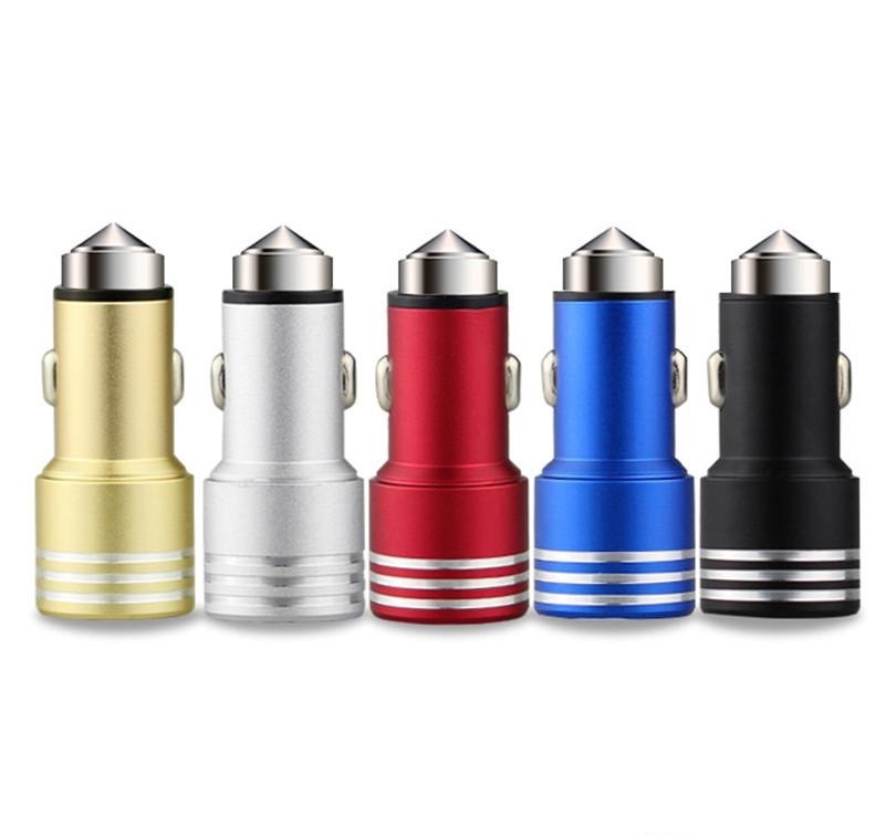 АЗУ в прикурювач (2 виходу) МЕТАЛЛЛ, фото 1