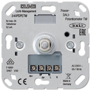 Потенціометр DALI з джерелом живлення «tunable white» 240PDPETW