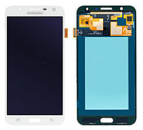 Дисплей (экран) для Samsung J700H Galaxy J7 (2015) + тачскрин, белый, OLED, хорошего качества