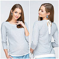 Джемпер для беременных и кормления LERIN BL-19.022 серый