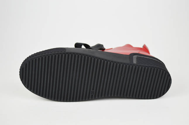 Черевики шкіряні червоні Euromoda 368, фото 2