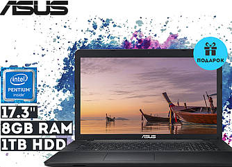Ноутбук Asus f751n 17.3" HD+ LED (Pentium N4200, 8GB RAM, 1TB HDD, Windows 10) — Суперціна!