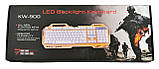 Дротова комп'ютерна клавіатура KW-900 з підсвіткою, фото 5