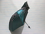  Жіноча парасолька навпаки механика хамелеон у квіточку , фото 3