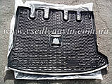 Килимок в багажник RENAULT LODGY з 2018 р. роздільна сидушка (AVTO-GUMM) пластік+гума, фото 6
