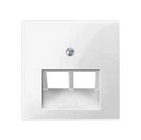 Накладка розетки RJ45 подвійна полярно-білий Shneider Merten (MTN296119)
