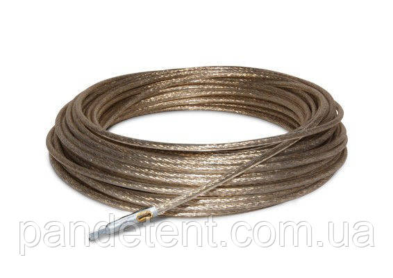 Трос пломбувальний тенту 30 м з наконечниками в обплетенні