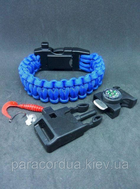 Браслет виживання з паракорда "Рибалка" 5 в 1, "Кобра"