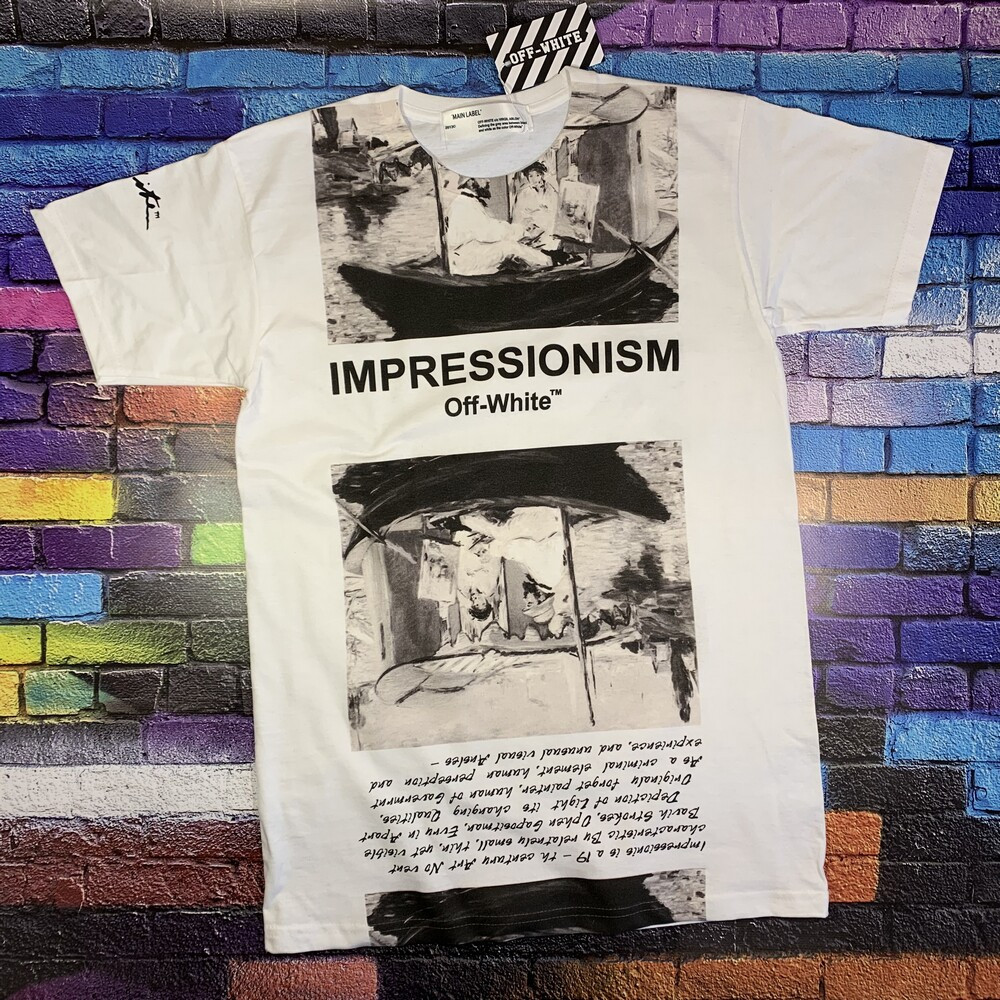 Футболка Біла - Off-White Impressionism • Ориг бірки XS