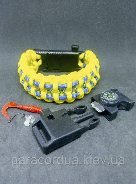 Браслет виживання з паракорда "Рибалка" 5 в 1, "Гайки"
