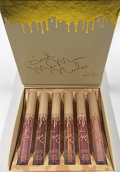 Помада KYLIE SEND ME MORE NUDES маленька бежева 6 шт (120 шт)