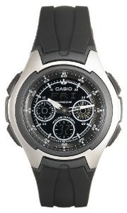 Чоловічий годинник Casio AQ-163W-1B1, фото 1