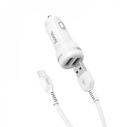 АЗУ Hoco Z27 Staunch + Cable (Type-C) 2.4A 2USB, фото 1