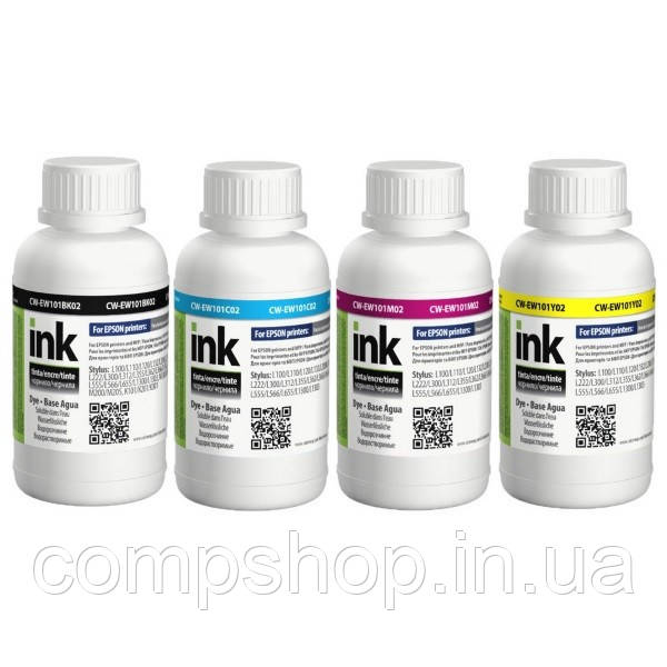 Комплект чорнил ColorWay до Epson EW101 BK/C/M/Y 4 x 200 ml (CW-EW101SET02)