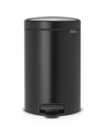 Відро для сміття Brabantia Pedal Bin 12 л Matt Black (113741), фото 1