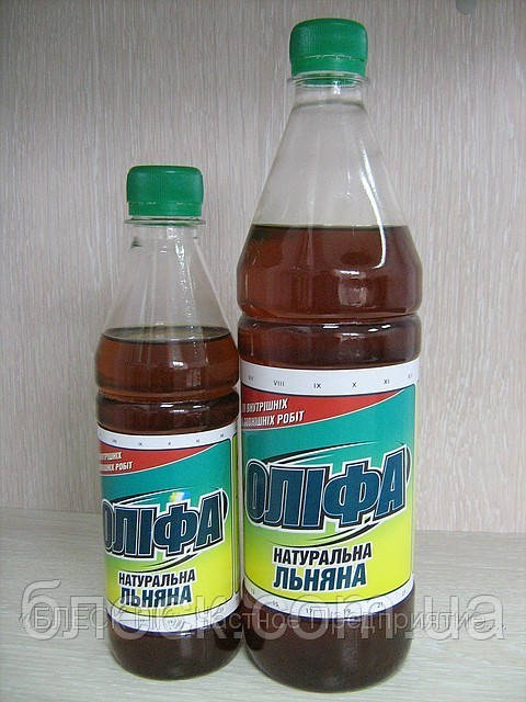 Оліфа "Натуральна лляна" "БЛЄСК" 0,72 кг (пляшка ПЕТ 0,8 л), фото 1