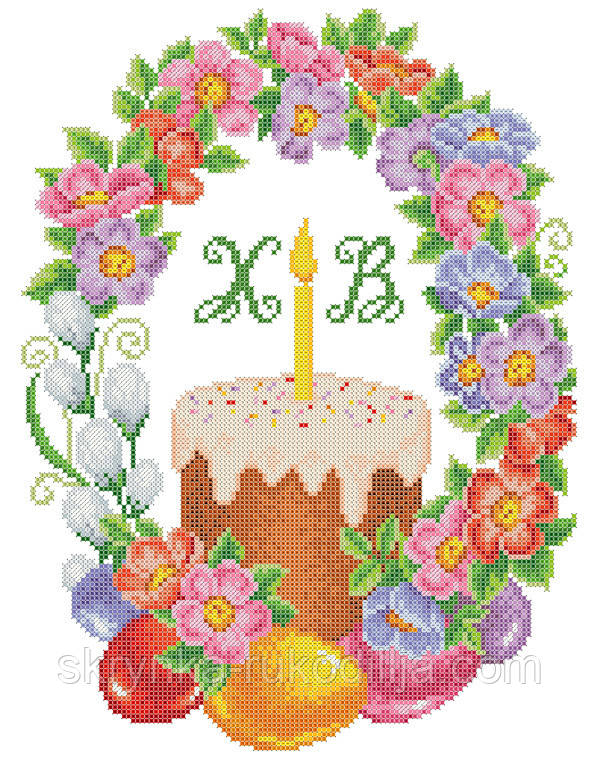 ХВГ-020 Великодній рушничок Заготовка для вишивки (розмір 30х40см) Княгиня Ольга