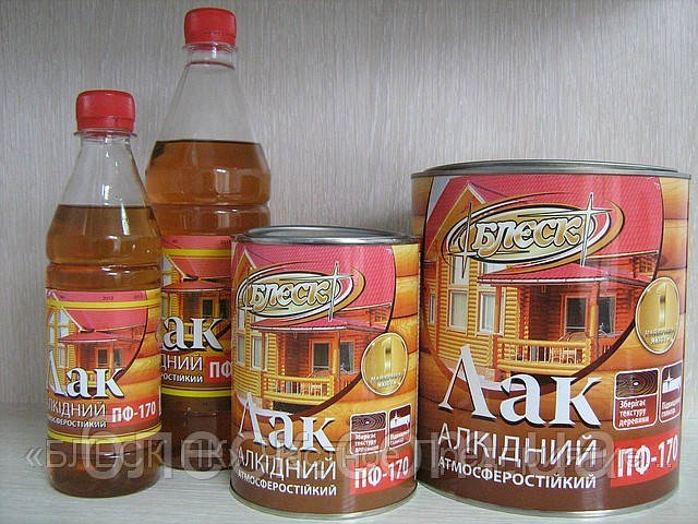 Лак алкідний атмосферостійкий глянцевий ПФ-170 "БЛЕСК" 45 кг (бачок мет 50 л)