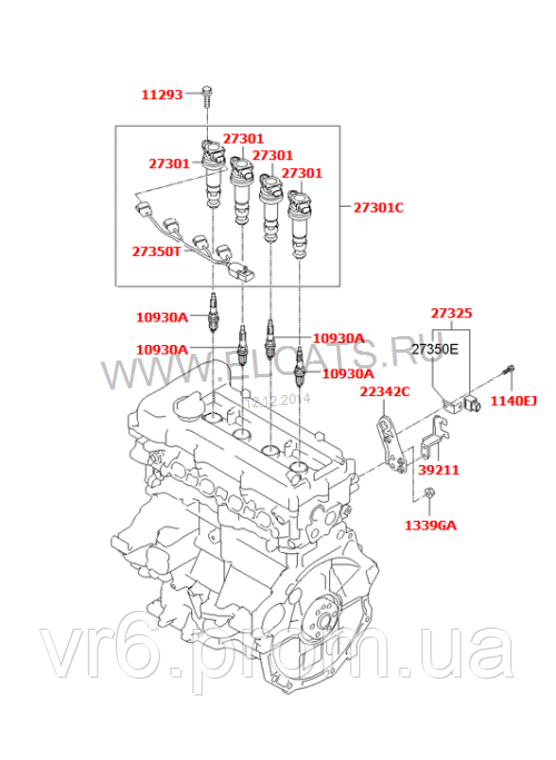 Свеча зажигания HYUNDAI Accent, Elantra, Getz, I30, Tucson, Sonata, I10, Trajet, Coupe, Atos, Verna BKR5E-11 - фото 6 - id-p84785795