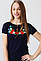 Чудова вишита жіноча футболка Маки А-23, фото 2
