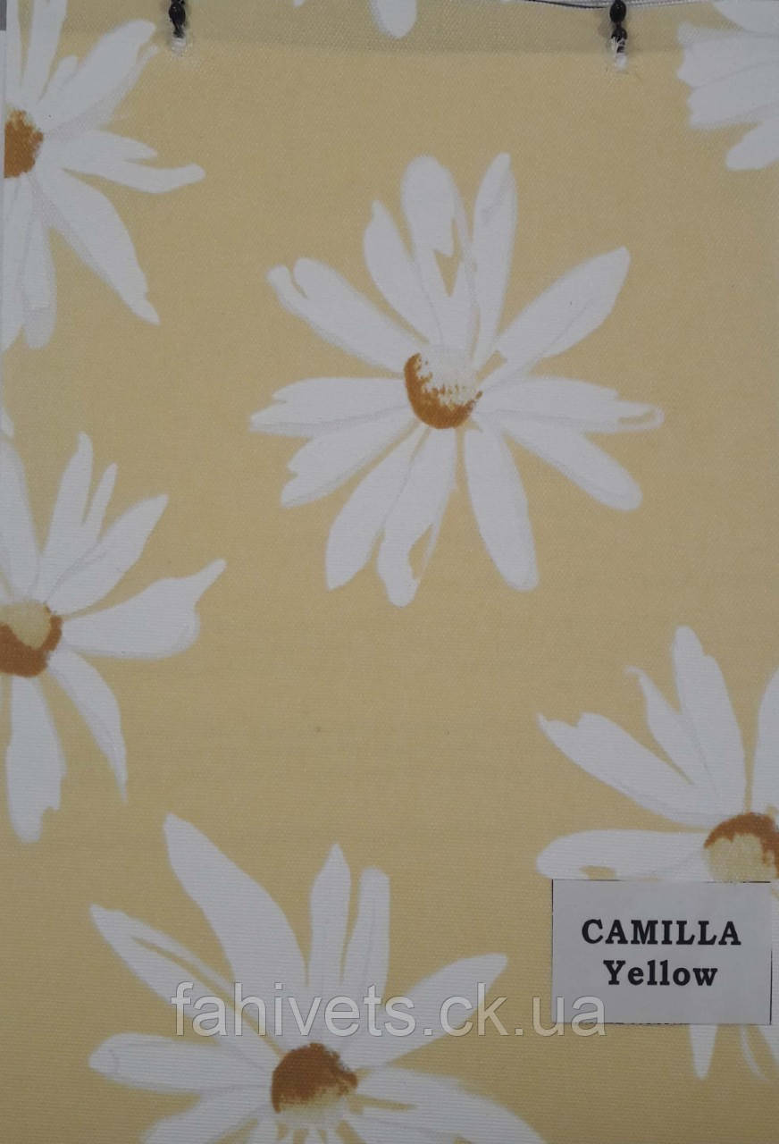 Рулонні штори відкритого типу  CAMILLA (м.кв.)  Желтая