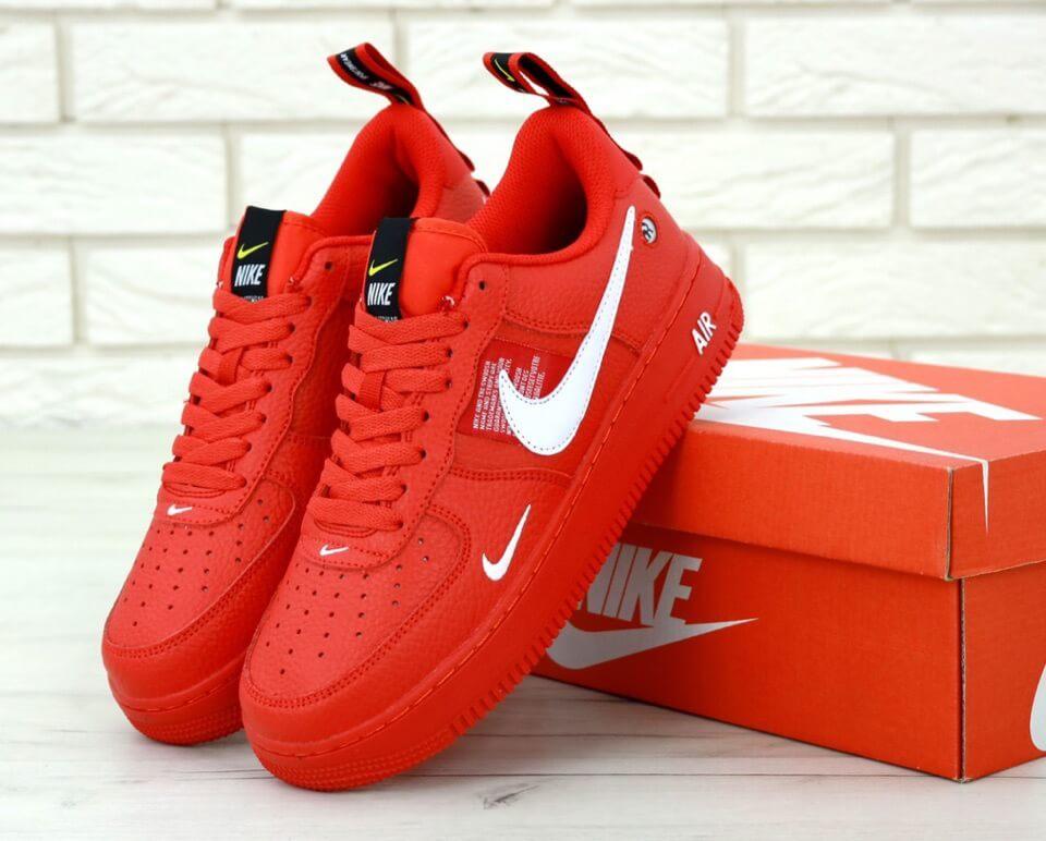 Чоловічі червоні кросівки Nike Air Force 1 Low Red