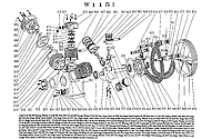 Прокладки для поршневого блоку W115II