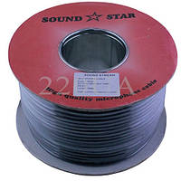 Кабель мікрофонний Sound Star 2x0.17 мм2 CCA чорний 100м