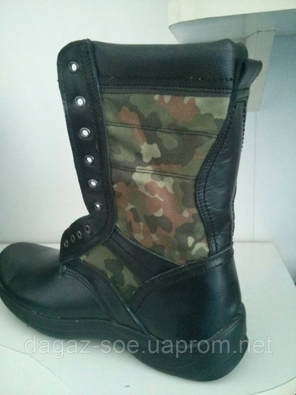 Берці шкіряні камуфльовані - фото 1 - id-p84808260