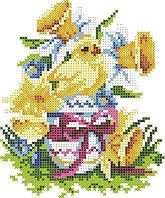 Заготовка для вишивки "Великодня серветка" (розмір А5 малесенький кошичок) ХВДГ-024