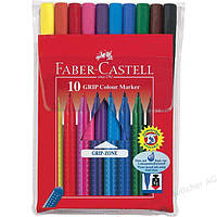 Фломастеры Faber-Castell Grip 10 цветов