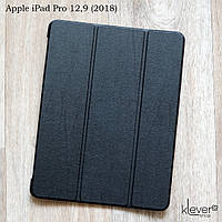 Шкіряний чохол-книжка для Apple iPad Pro 12.9" (2018) (чорний)