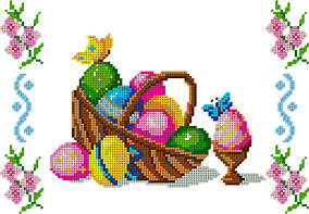 Заготовка для вишивки "Серветка пасхальна" А4-424