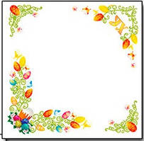 Заготовка для вишивки "Серветка пасхальна" С-09c